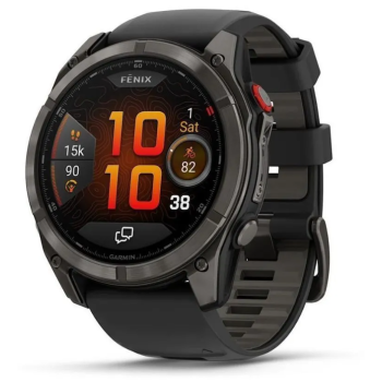 Garmin Fenix 8 Pro - 51 mm AMOLED Sapphire Carbon Gray DLC Titanium Black / Pebble Gray