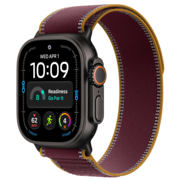 Apple Watch Ultra 4 GPS+Cellular, 49 мм, Black Titanium Burgundy Trail Loop M/L